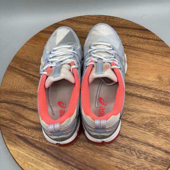 Asics Glacier Gel Quantum 180 Shoes Womens Size 8 Blue Pink Running Comfort Walk - Picture 5 of 8